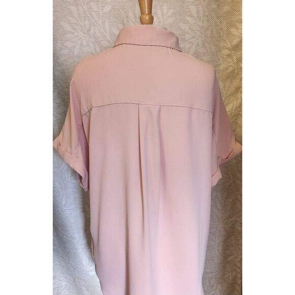 C21 Burgundy and peach floral kimono with fringe trim - Picture 11 of 15